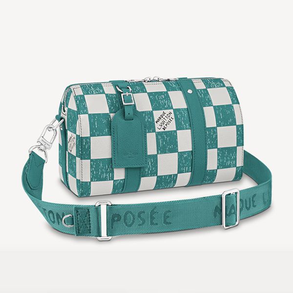 ルイヴィトン ショルダーバッグ 偽物 シティキーポル ダミエ 緑 N50076